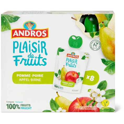 Andros Fruchtmus Quetschbeutel Apfel Birne Migros