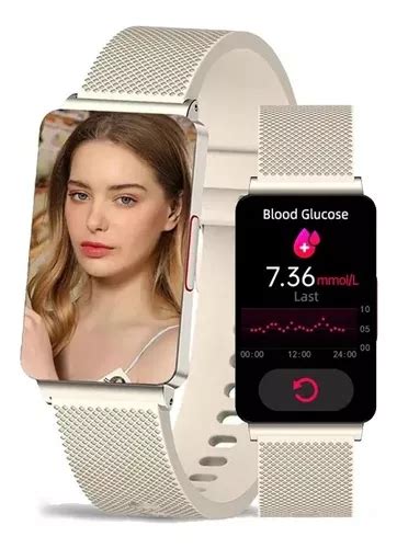 Reloj Inteligente Para Mujer Glucosa Ecg Ppg 1 57 Smartwatch Color De