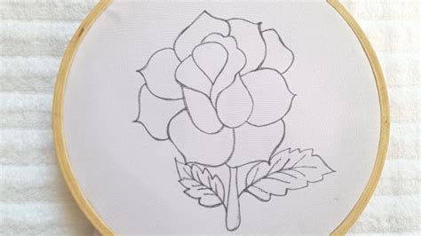 Hand Embroidery Beautiful Rose Flower Tutorial Rose Flower Embroidery