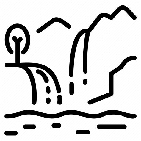 Ravine Glen River Nature Valley Icon Download On Iconfinder