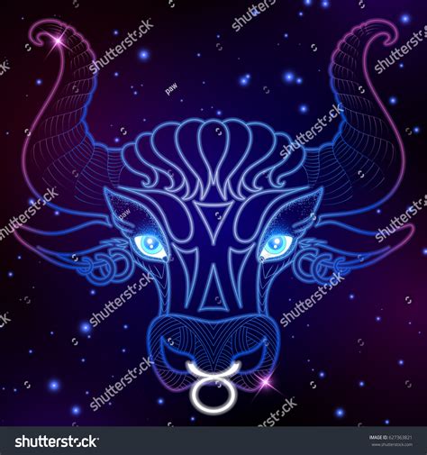 Taurus Zodiac Sign Horoscope Symbol Vector Stock Vector Royalty Free