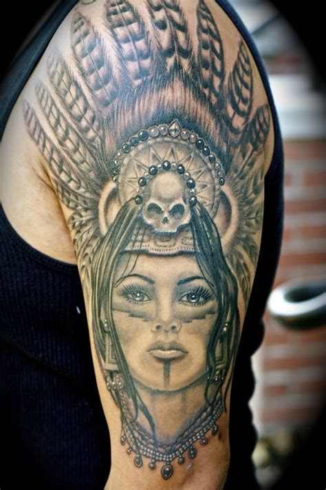 18 Awesome Aztec Woman Warrior Tattoo Meaning Ideas In 2021