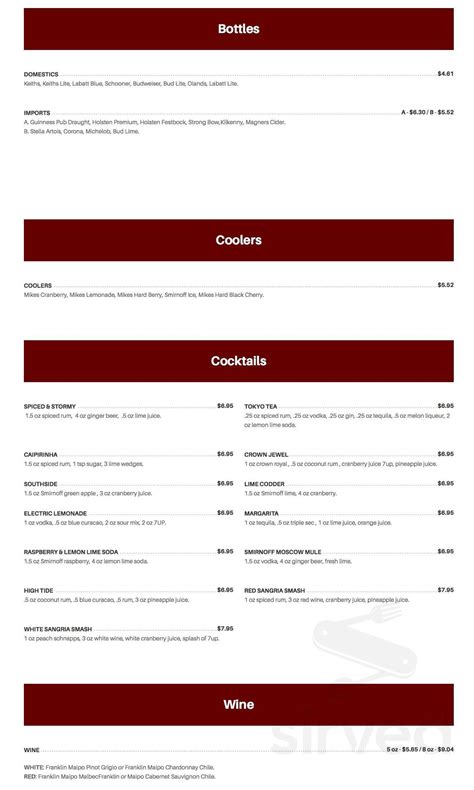 big leagues menus  dartmouth nova scotia canada