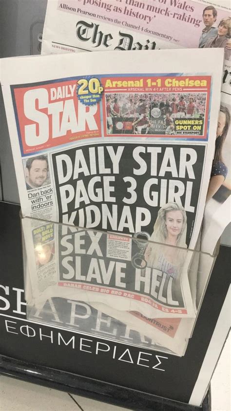 Daily Star Page 3 Girl Kidnap Sex Slave Hell R CrappyDesign