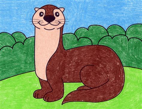 Simple Otter Drawing