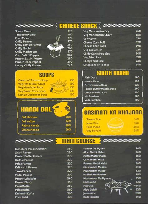 Menu At Chandni Chowk Restaurant Nainital