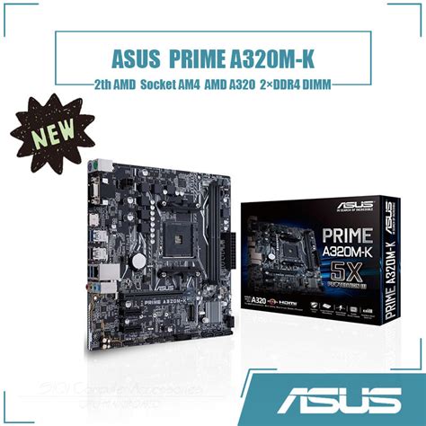 Soquete Da Placa Mãe Asus Prime A320m K Am4 2xddr4 Dimm Usando Chipset Amd A320 Micro Atx 32gb