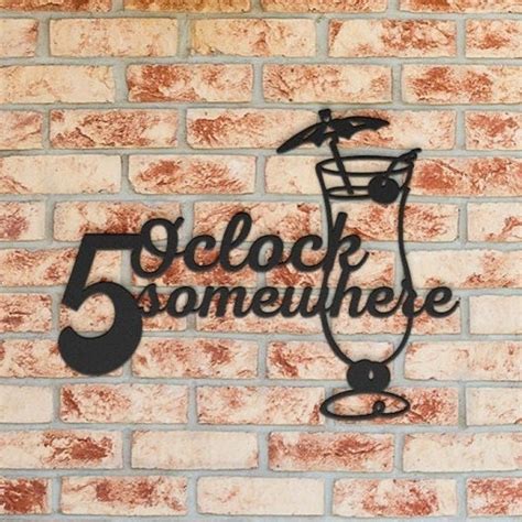 5 Oclock Somewhere Sign Etsy