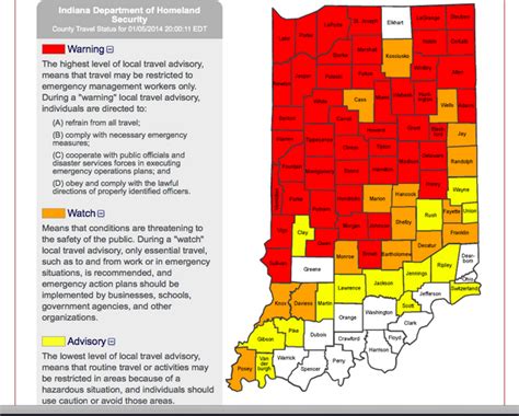 Indot Travel Advisory Map - Alexia Lorraine