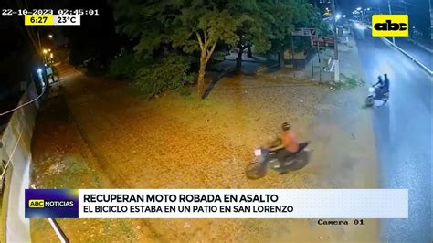 Recuperan Moto Robada En Asalto Youtube