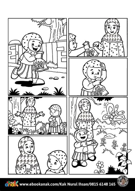 Pintar Mewarnai Dan Menulis Cerita Komik Anak Muslim Tidak Boleh