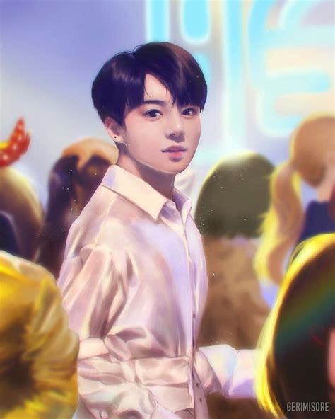 Jungkook 정국 Btsfanart Butterfly Eyes Bts Fanart Fan Art