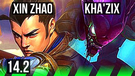 Xin Zhao Vs Khazix Jng 11 2 6 Legendary Kr Master 14 2 Youtube