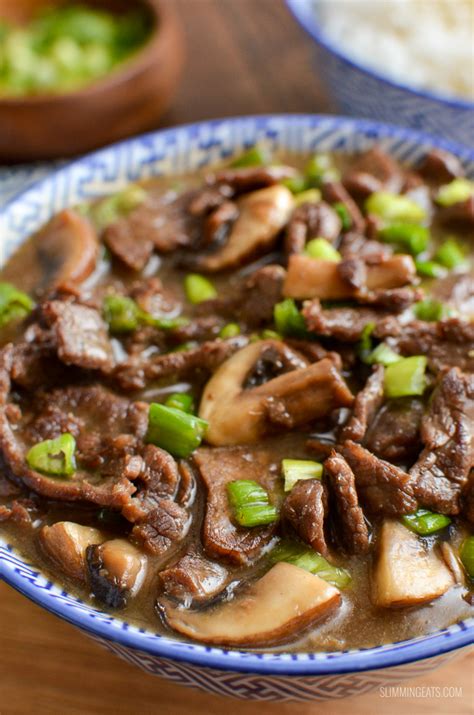 Low Syn Beef With Mushrooms In Oyster Sauce Slimming World