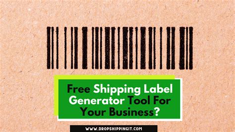 Free Shipping Label Generator Tool For Your Business