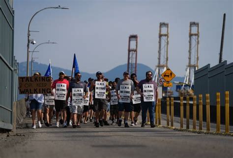 B C Port Strike Sees Union Employers Clash Over 81250 Retirement