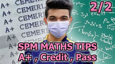 Spm Math A Tips Part 2 Spm Tips Spm 9a Youtube