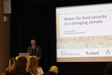 Innovating Water And Food Security SIWI Leading Expert In Water