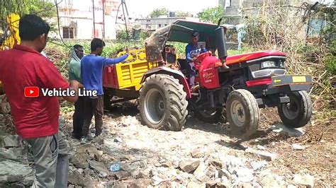 Mahindra Arjun 555 Di And Jcb 3dx Full Stuck In Mud Tractor And Jcb