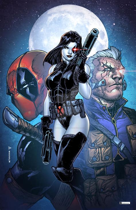 Domino Cable Deadpool! by adelsocorona on DeviantArt