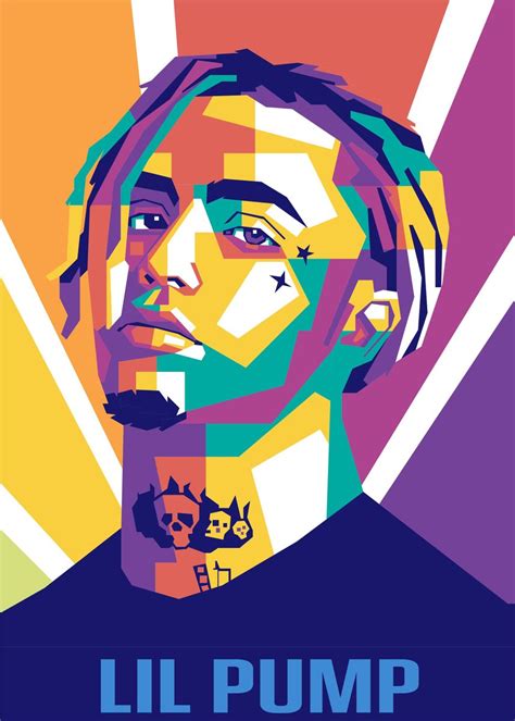 Lil Pump Poster Picture Metal Print Paint By Wpap Artist Displate