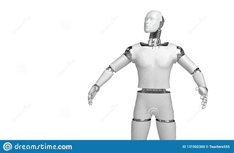 3d Que Rinden El Robot Humanoid Que Piensa Y Seleccionan Algo Objeto