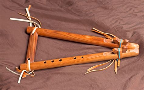 Double Drone Native American Flute Made Of Jacaranda Etsy