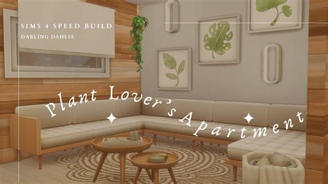 Plant Lover S Apartment Sims Speed Build Youtube