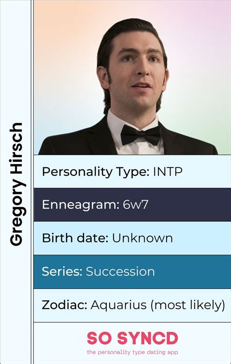 Gregory Hirsch Personality Type Zodiac Sign Enneagram