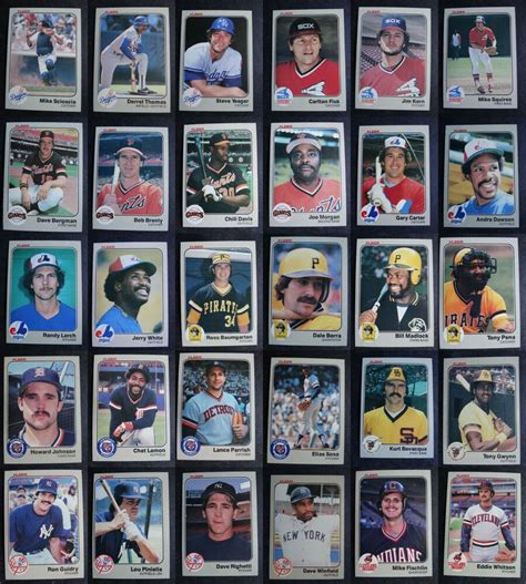 1983 Fleer Baseball Cards Complete Your Set You U Pick From List 221