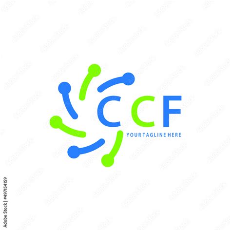 CCF logo design initial creative letter on white background. CCF vector logo simple, elegant and ...