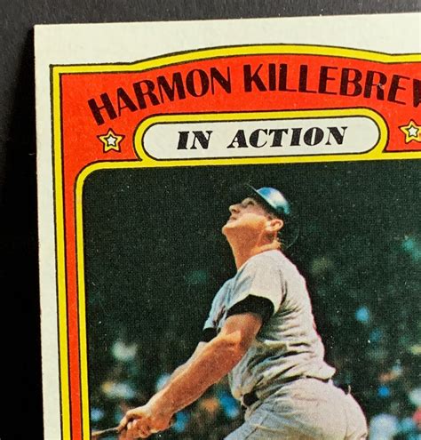 Topps 1972 Harmon Killebrew In Action Baseball Card 52 EBay