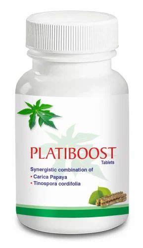 Tablets Form Carica Papaya Leaf Extract Tablet Platiboost Mg