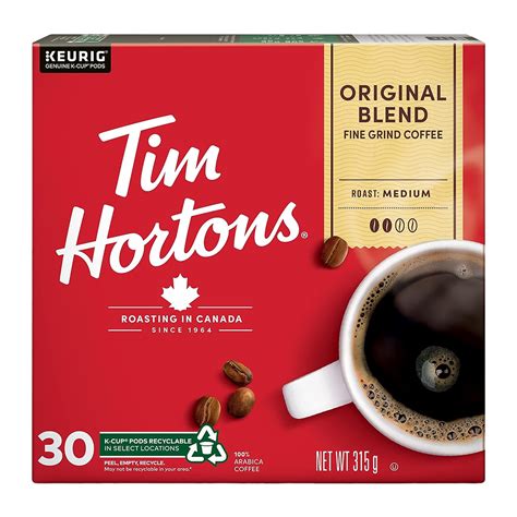 Tim Hortons Coffee | Original Blend Coffee K-Cups - 30 Count | TimShop