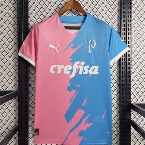 Nova Camisa Palmeiras Outubro Rosa E Novembro Azul Torcedor Masculina