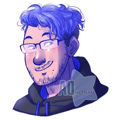 Blue Haired Mark Markiplier Markiplier Blue Hair Markiplier Fan Art