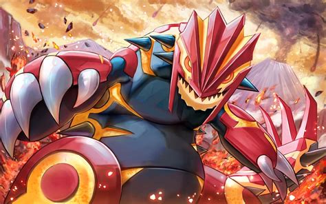 Groudon And Primal Groudon Pokemon Drawn By Herawan Danbooru