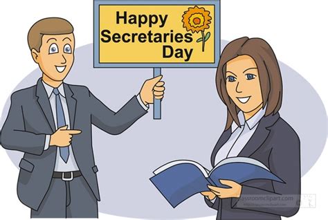 secretaries day sign 03 - Classroom Clip Art