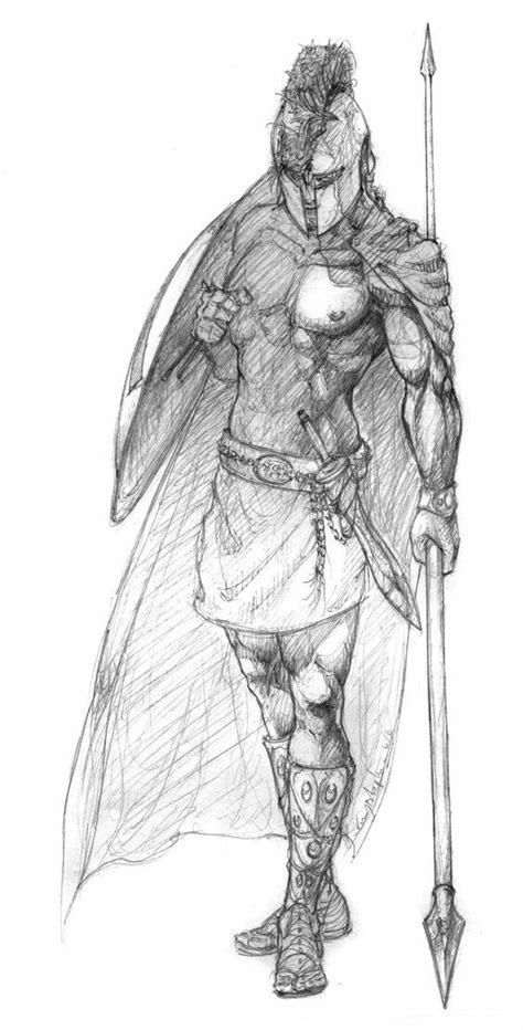 Pin By Toni On Kingfisher Warrior Drawing Spartan Warrior Character Art