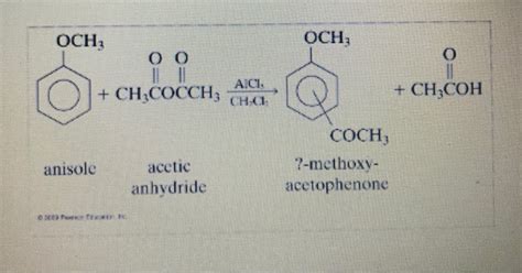 Solved In the Friedel-Crafts Acylation of Anisole lab, why | Chegg.com