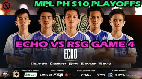 Mpl Ph S Playoffs Day Echo Vs Rsg Game Highlights Youtube