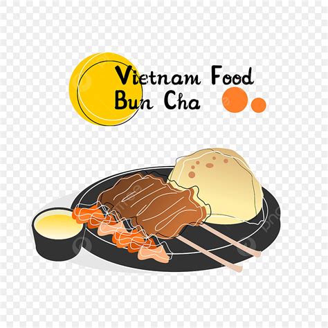 Vector Icon Of Vietnam Food Bun Cha Abstract Style Food Icons Style