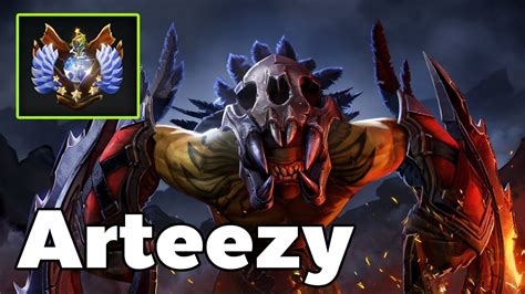 Arteezy Bloodseeker Mid Rank MMR Game YouTube