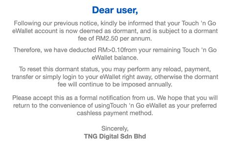 TnG EWallet Dormant Email 1 2 BM Paul Tan S Automotive News