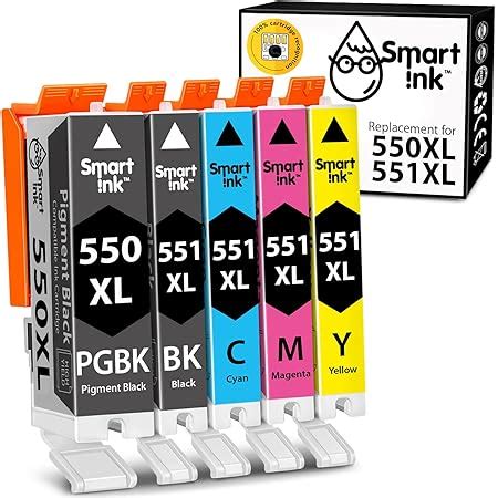 Smart Ink Compatible Ink Cartridge Replacement For Canon PGI 550 XL