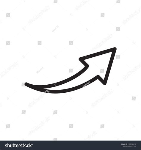 increase arrow icon vector design template stock vector royalty