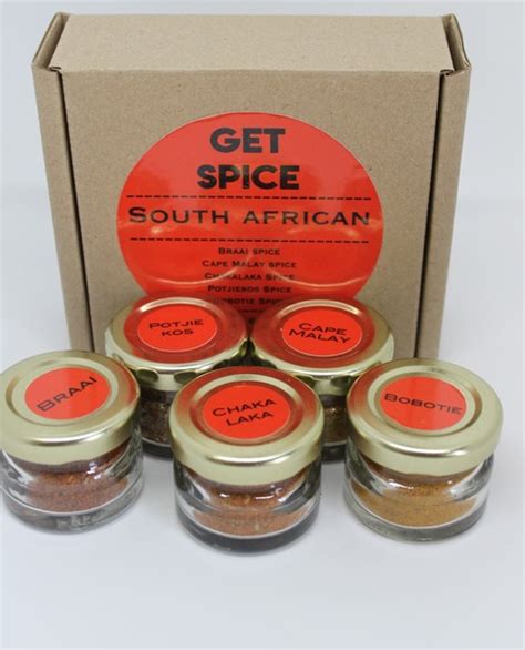 Get Spice The South African Spices Variety Pack Contains 5 X 10g Jars