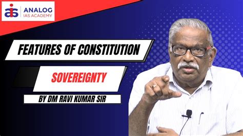 SOVEREIGNTY Basics Features Of Constitution Indian Polity ANALOG