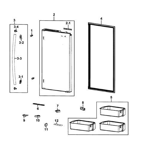 Samsung Rf4289harsxaa 0001 Display Control Cover Assembly