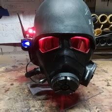 3D Print of Fallout New Vegas - NCR Ranger Helmet by Fly_Like_birdman